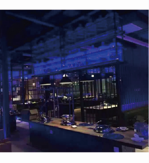 餘姚“海劇場”蒸菜館餐廳餐桌椅2