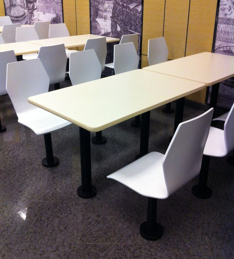 衢州人家快餐桌椅組合2